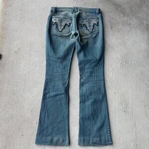 Womens low rise flare jeans antik denim 29